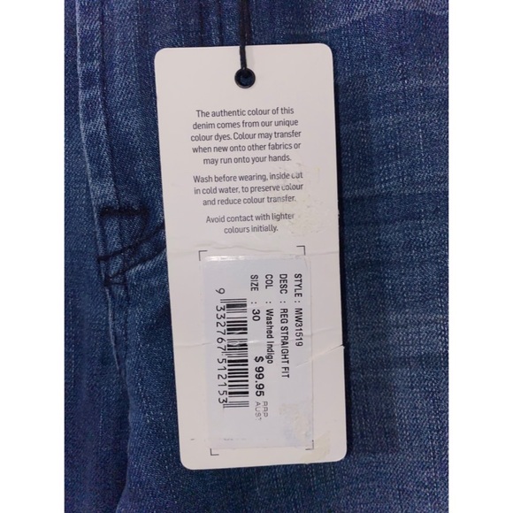 ✨BRAND NEW✨ JAG mens denim straight jeans size 30 - Picture 3 of 4